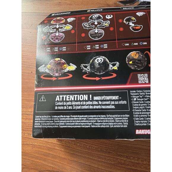 Bakugan Street Brawl Clash Pack 6 Special Attack Cards Roblox Code Spin 4 - Picture 5 of 5